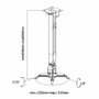 Aisens Soporte para Proyector CWP01TSE-049 Blanco